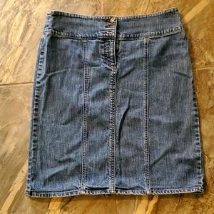New York & Company Jean Skirt